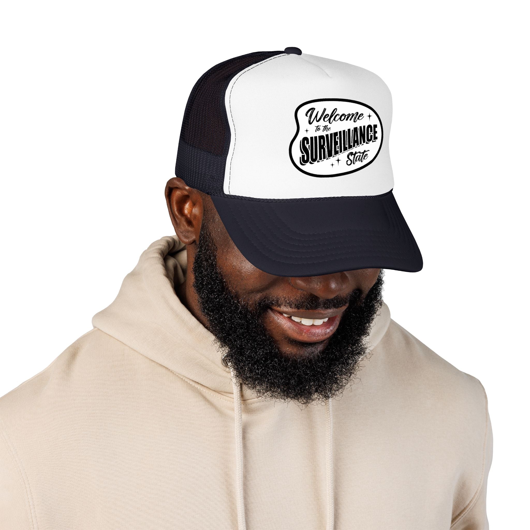 Anti AI Surveillance Foam Trucker Hat