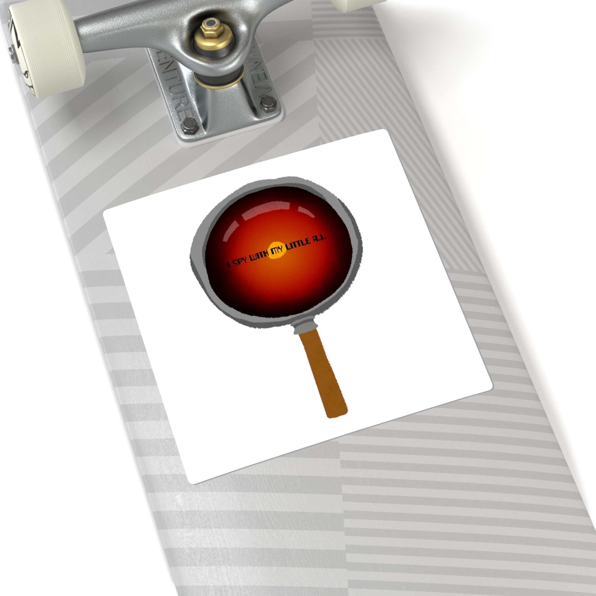 I Spy AI Square Stickers