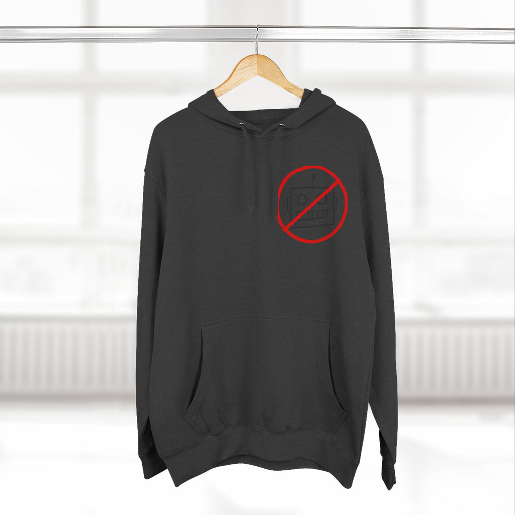 Robot Three-Panel Fleece Hoodie
