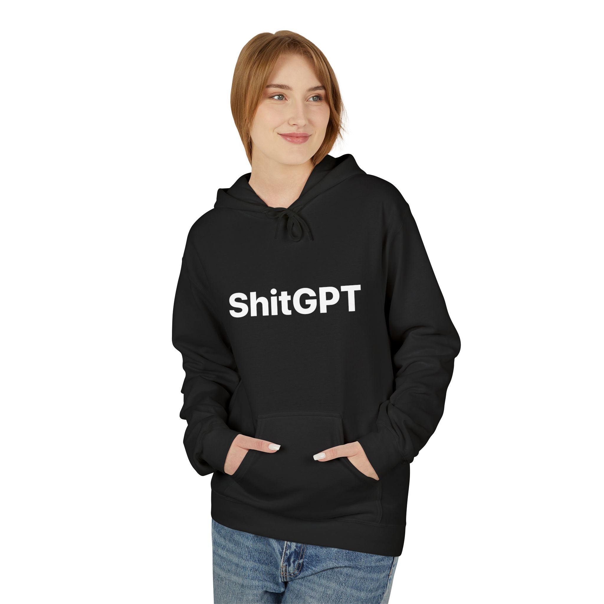 Anti AI Unisex Softstyle Fleece Hoodie