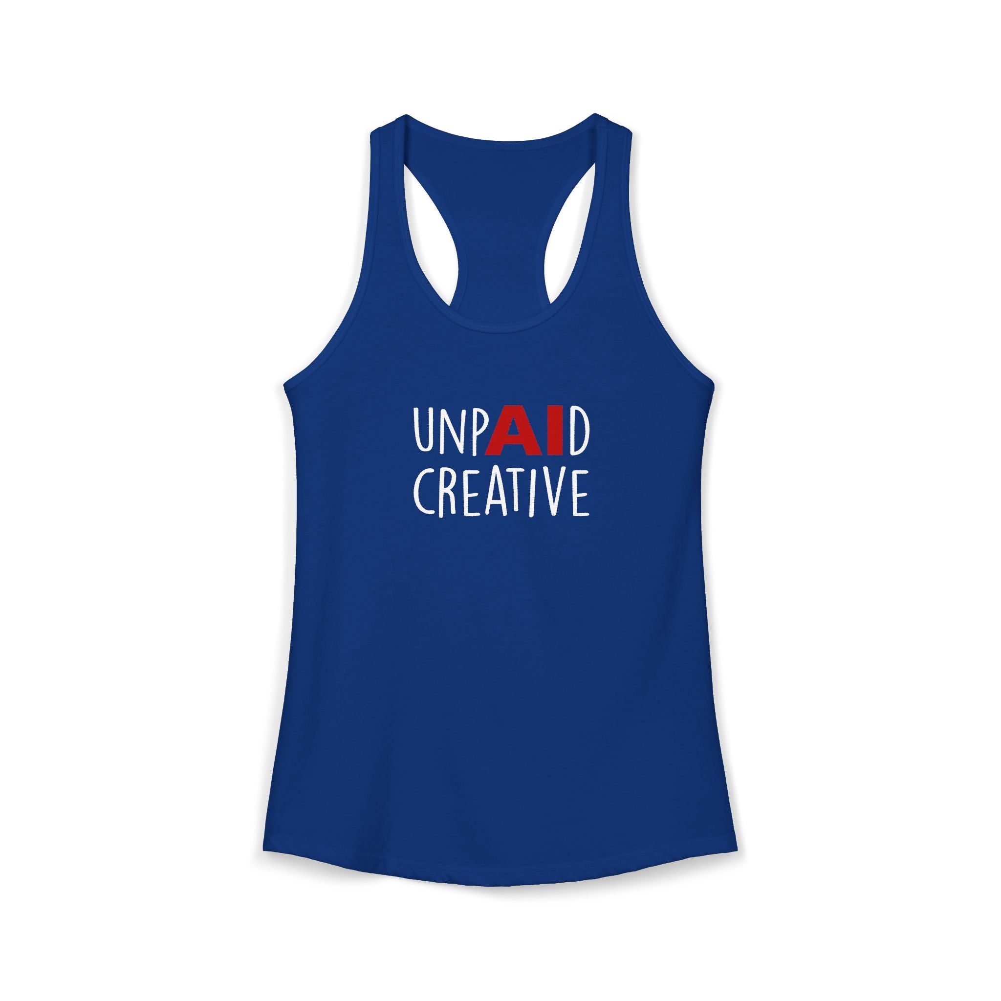 UnpAId Creative Women's Racerback Tank