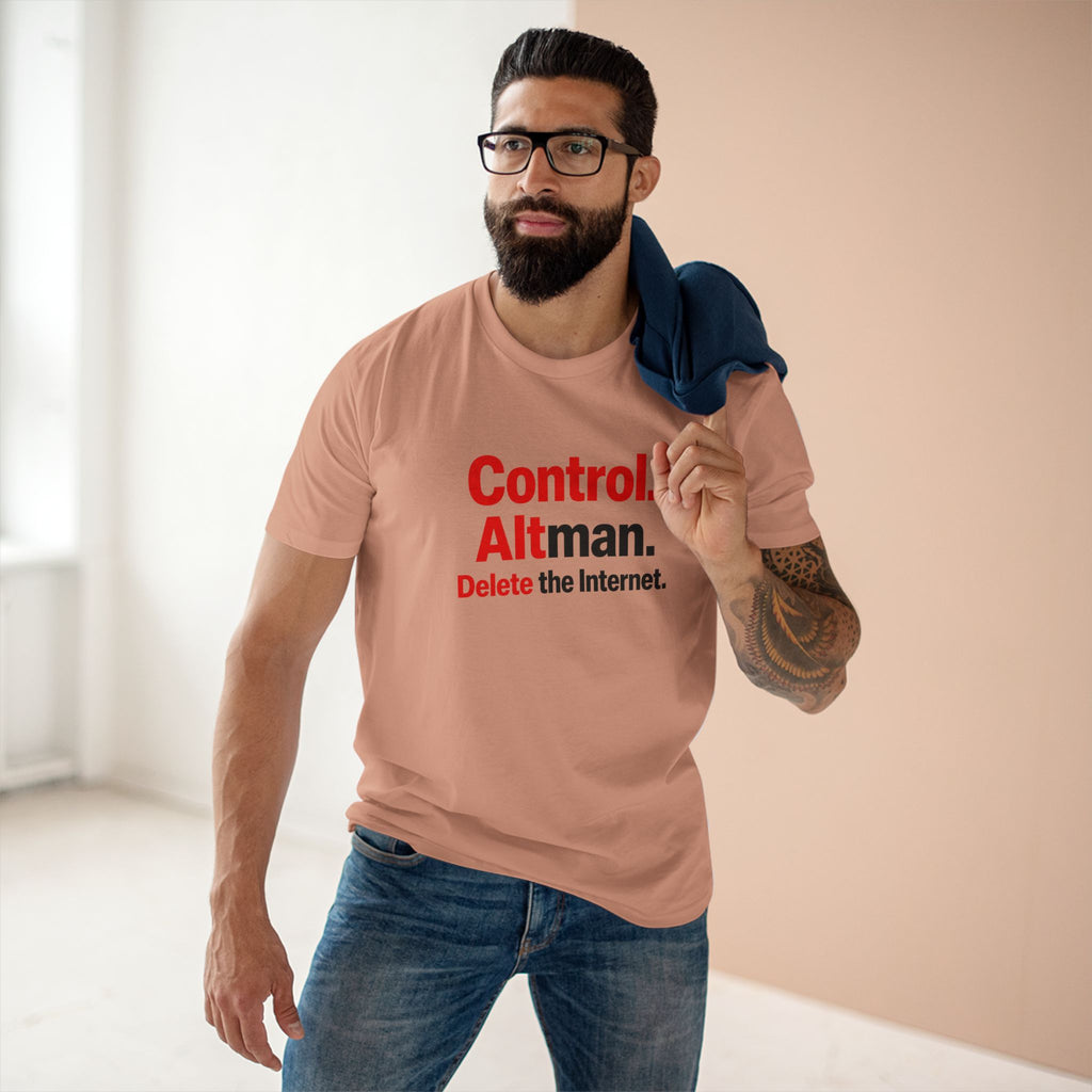 Control Alt Delete Adult Staple Tee