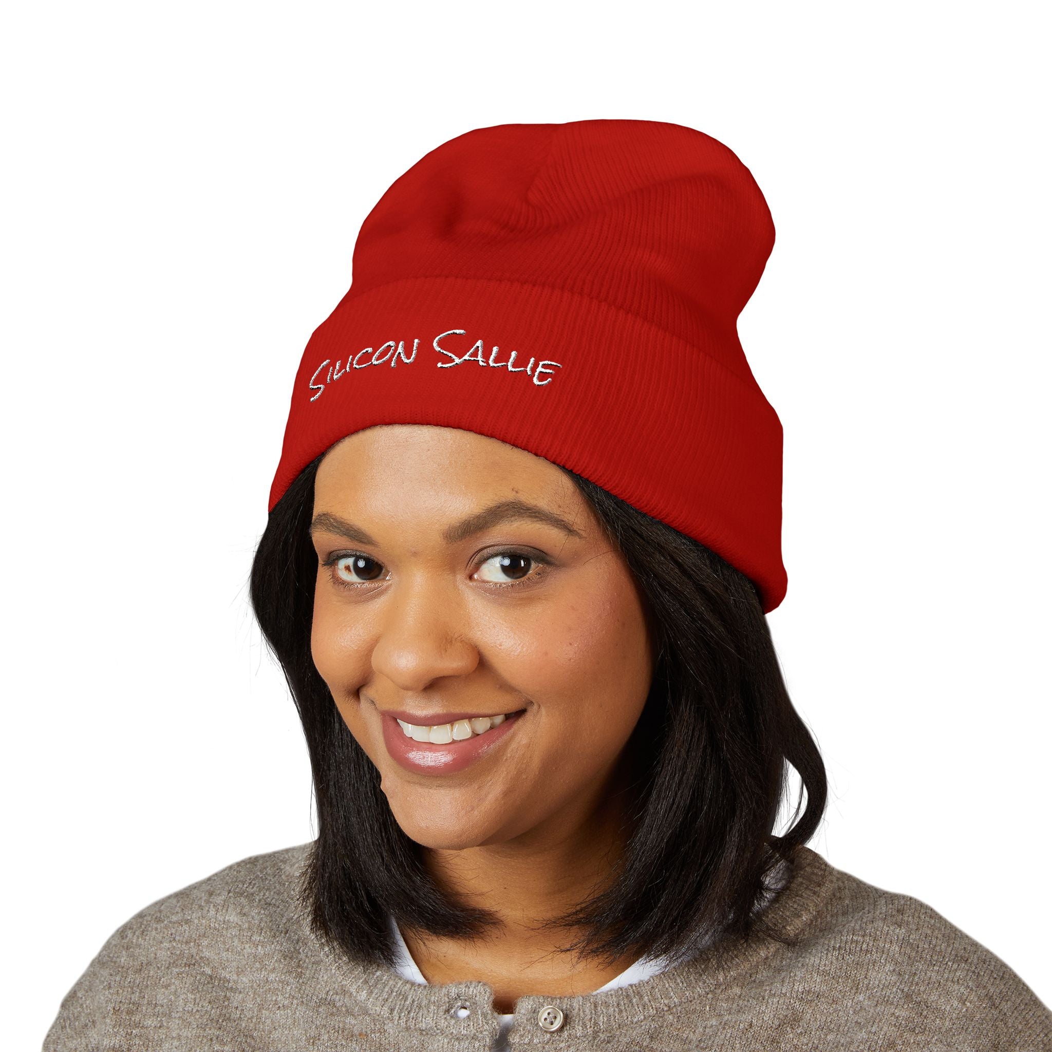 Silicon Sallie Classic Cuffed Beanie (Embroidered)