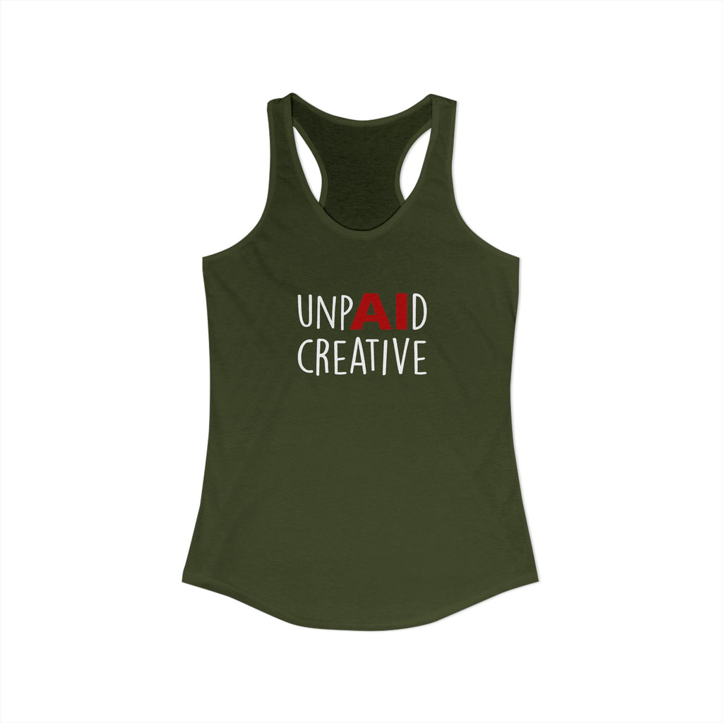 UnpAId Creative Women's Racerback Tank