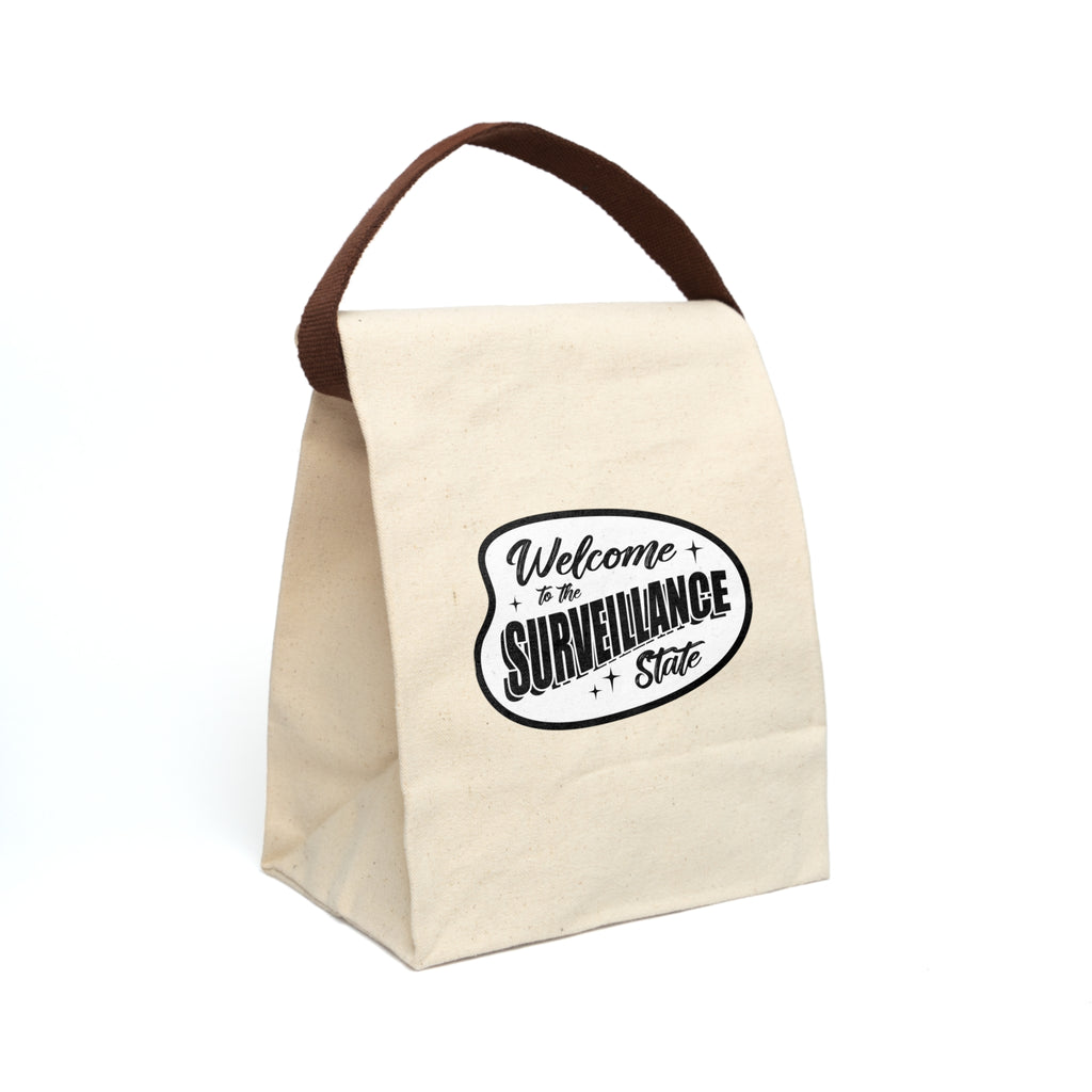 Surveillance State Canvas Lunch Bag With Strap