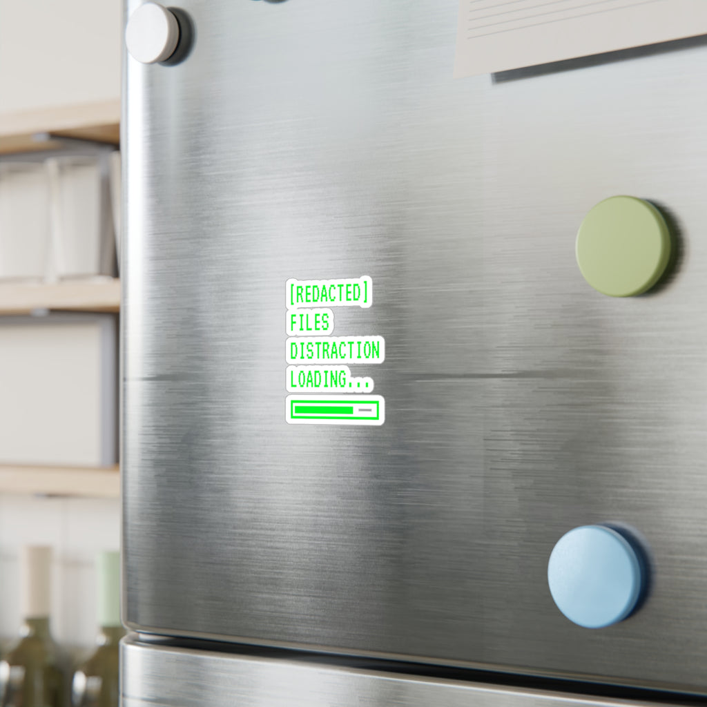 File Distraction Kiss-Cut Vinyl Decals