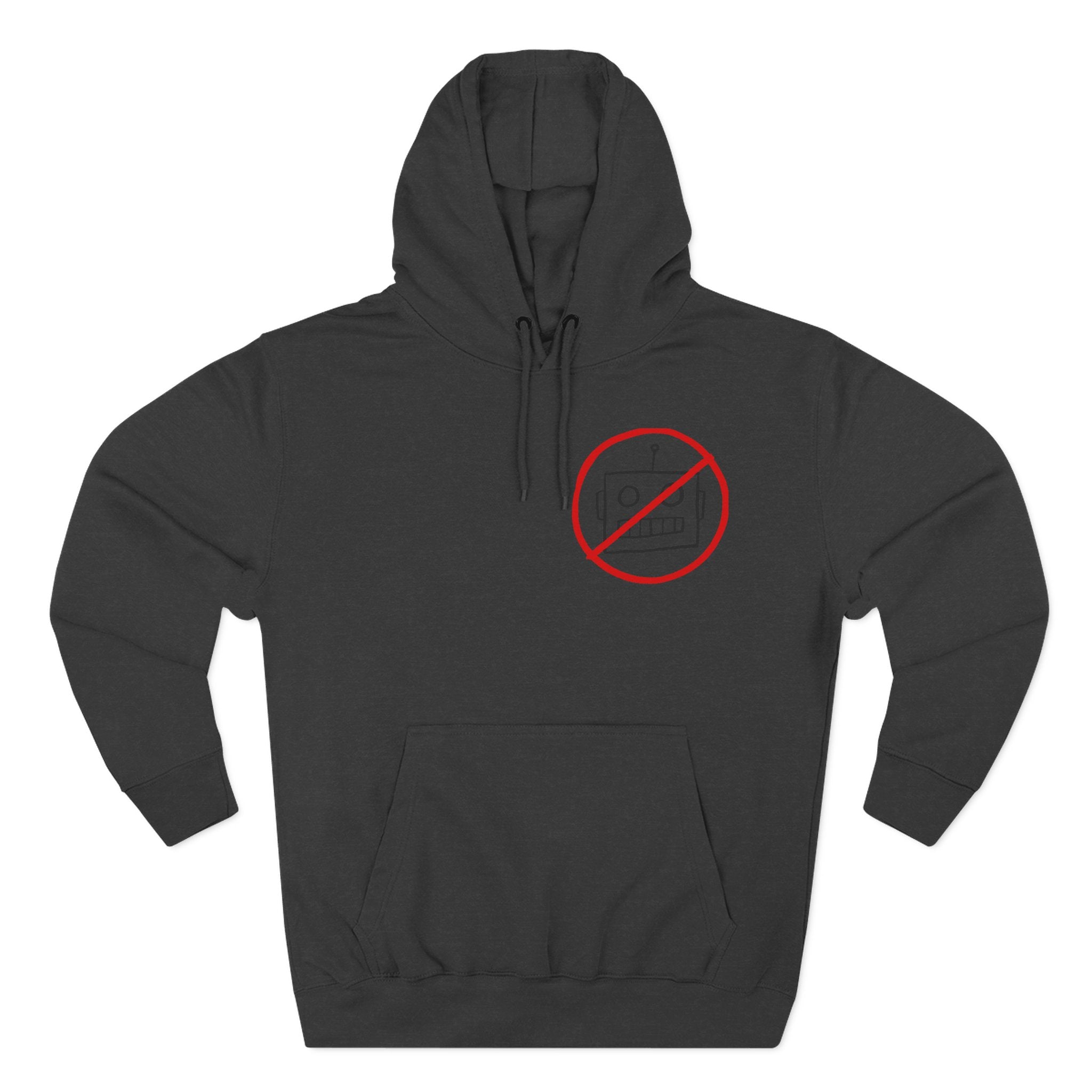 Robot Three-Panel Fleece Hoodie
