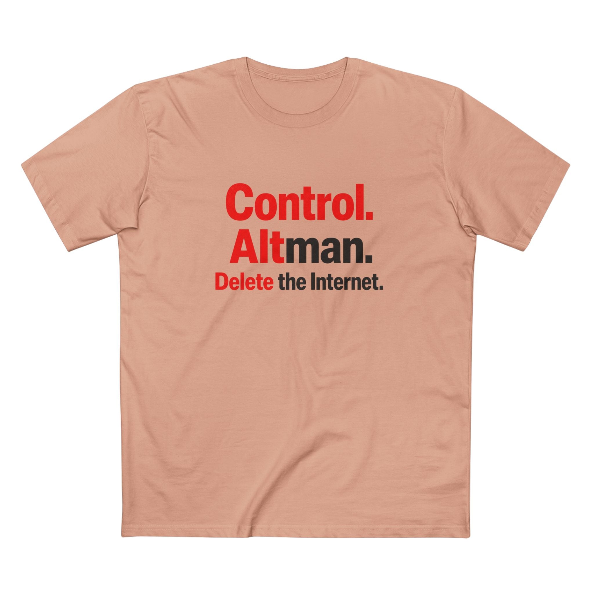 Control Alt Delete Adult Staple Tee