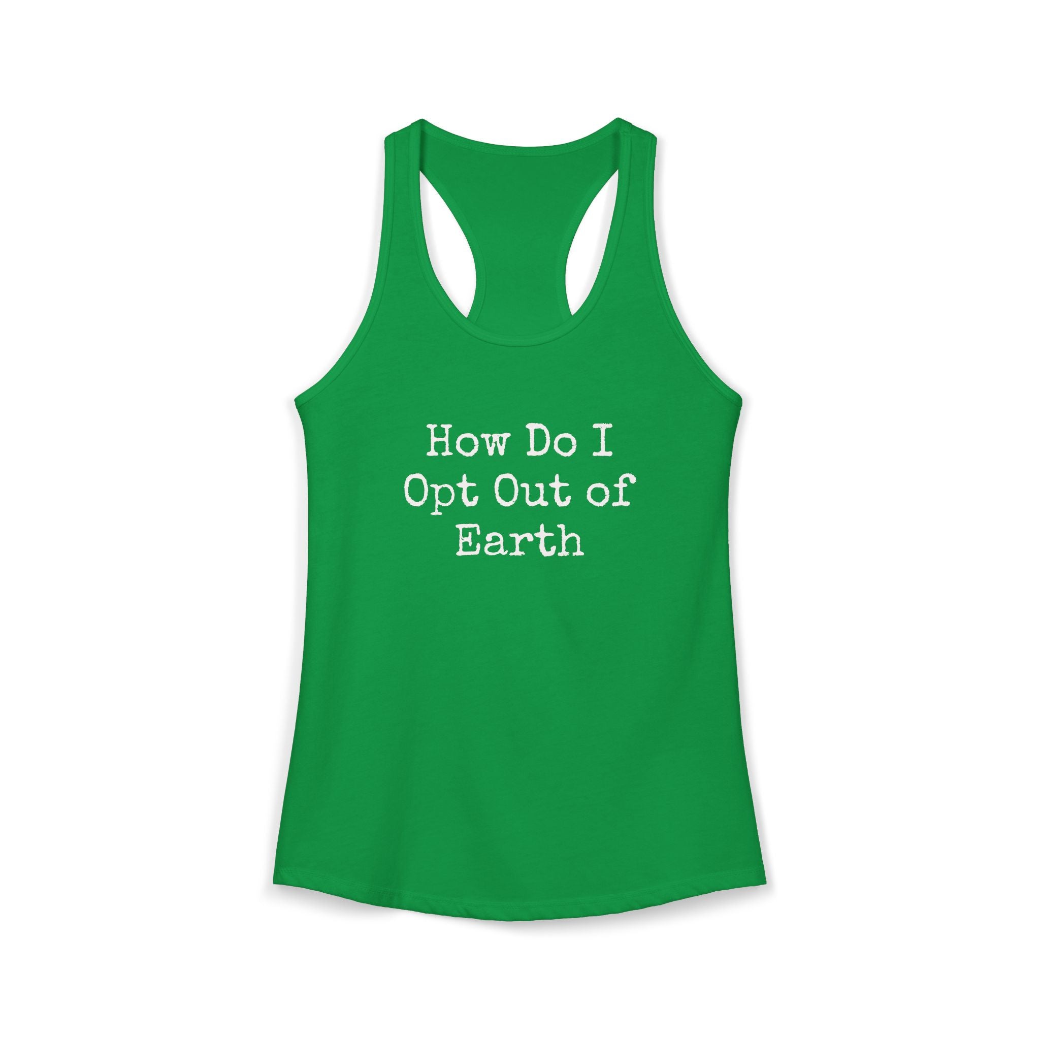 Opt Out Women's Racerback Tank
