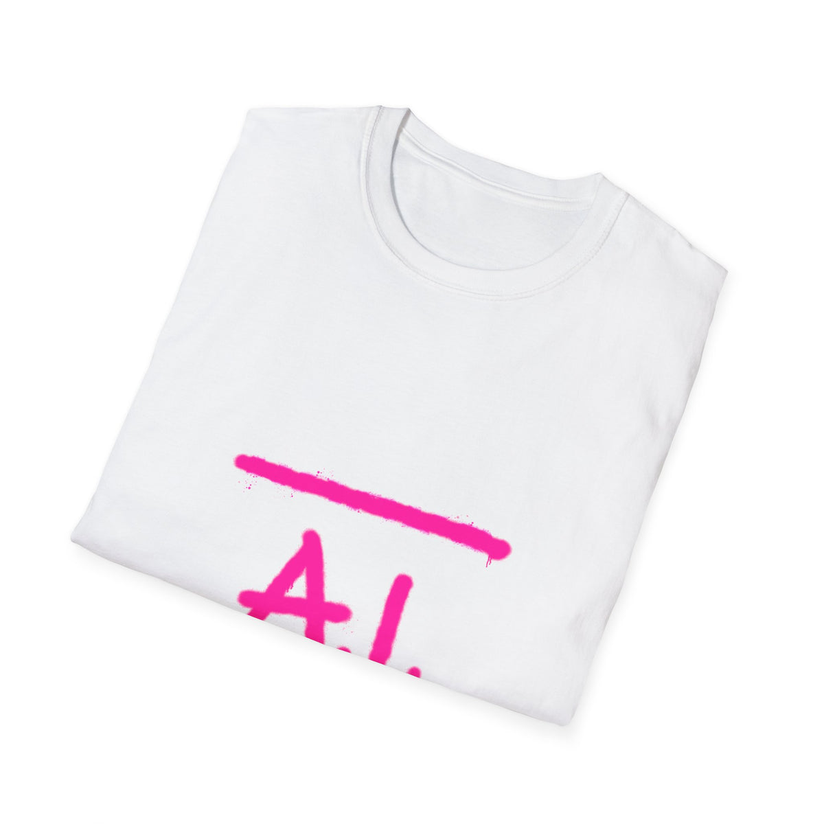 Ban AI not Books Unisex Softstyle T-Shirt