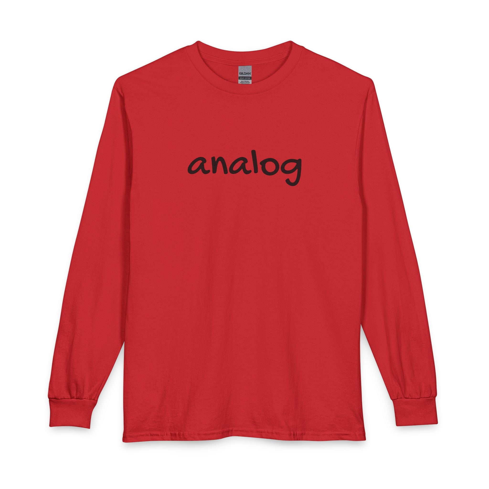 Analog Simple Unisex Long Sleeve T-Shirt