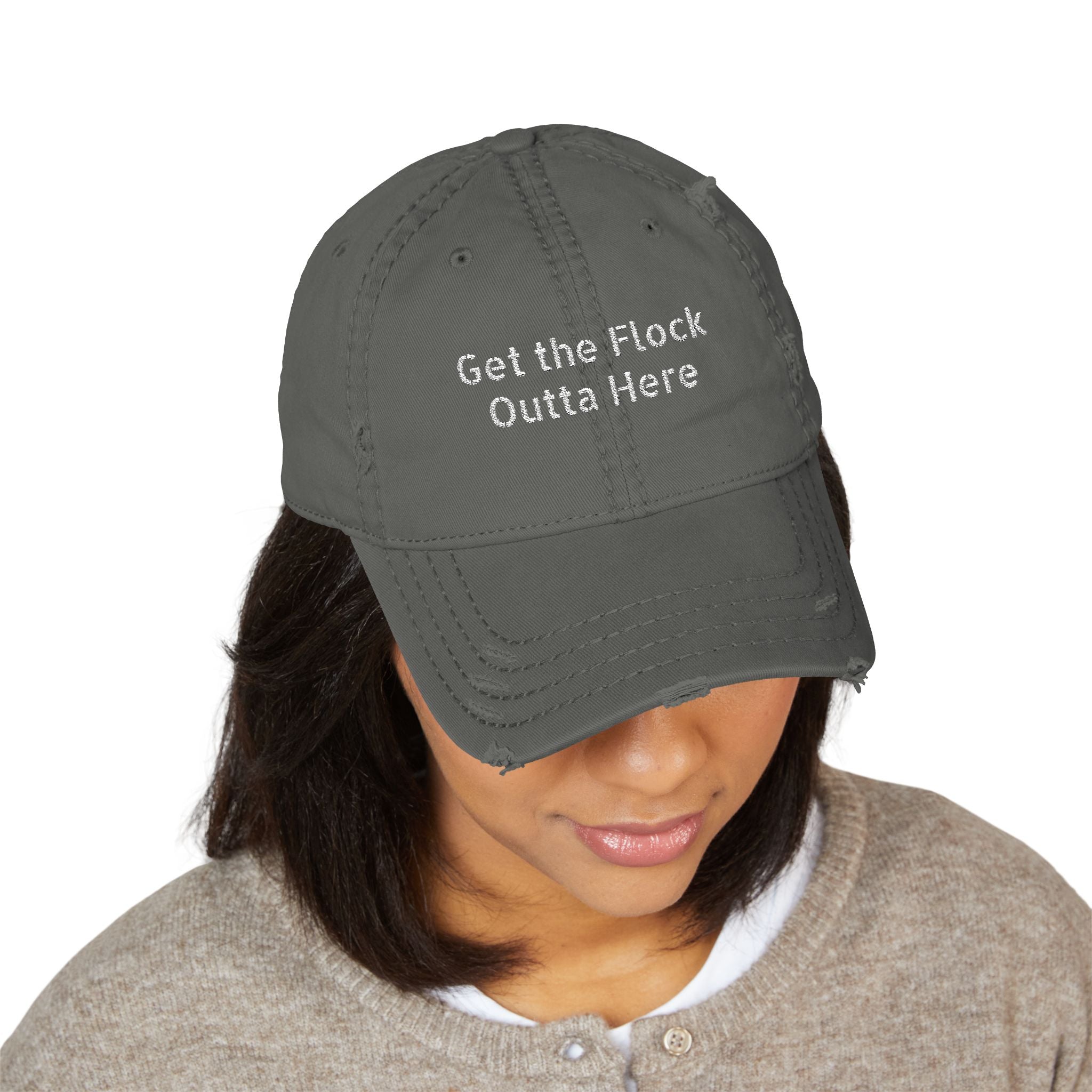 Stop AI Camera Surveillance Distressed Hat
