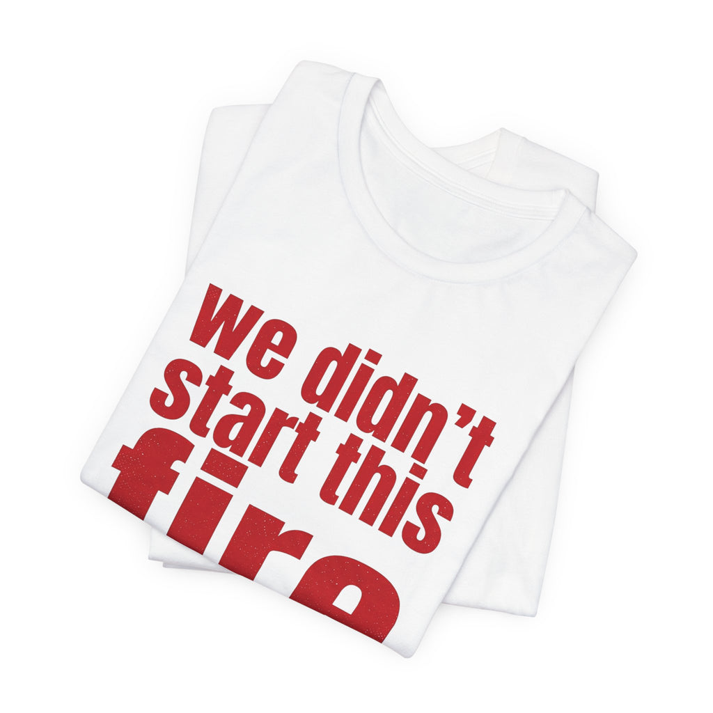 Anti Big Tech Fire Unisex Short Sleeve Tee