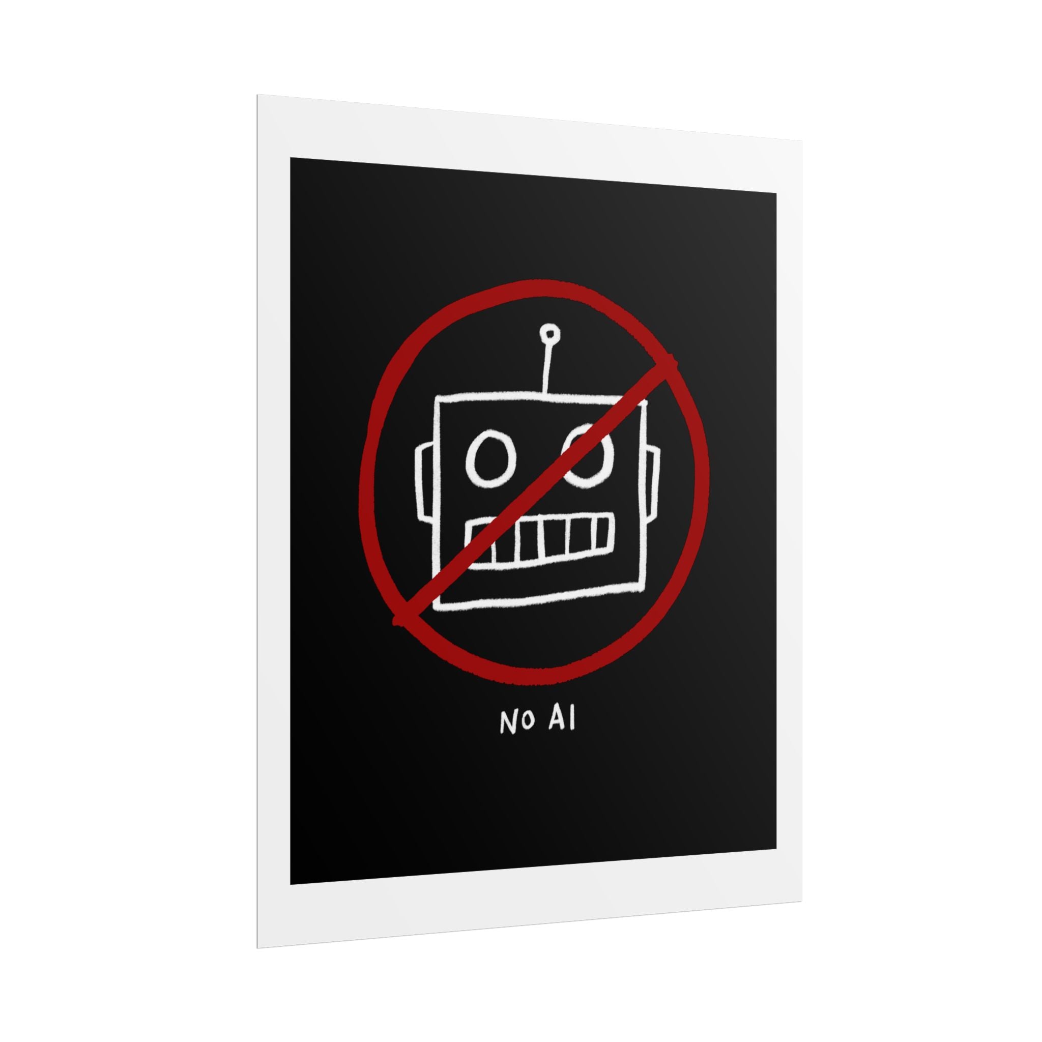 No AI Rolled Posters