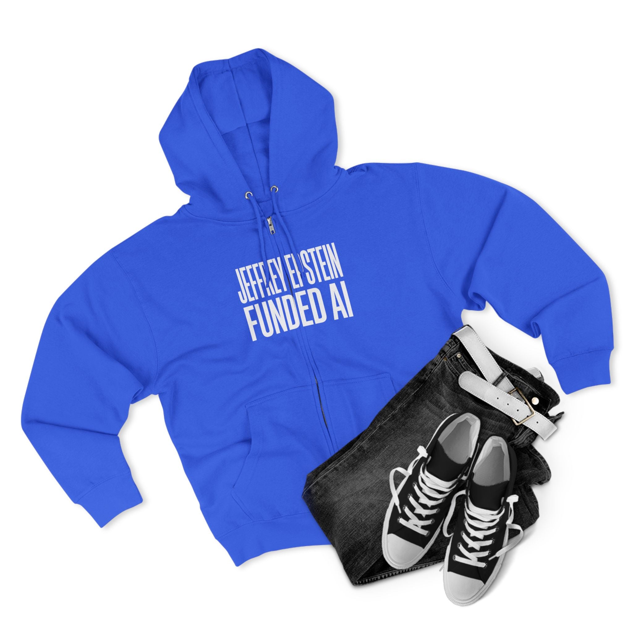 Epstein AI Unisex Hooded Zip Sweatshirt