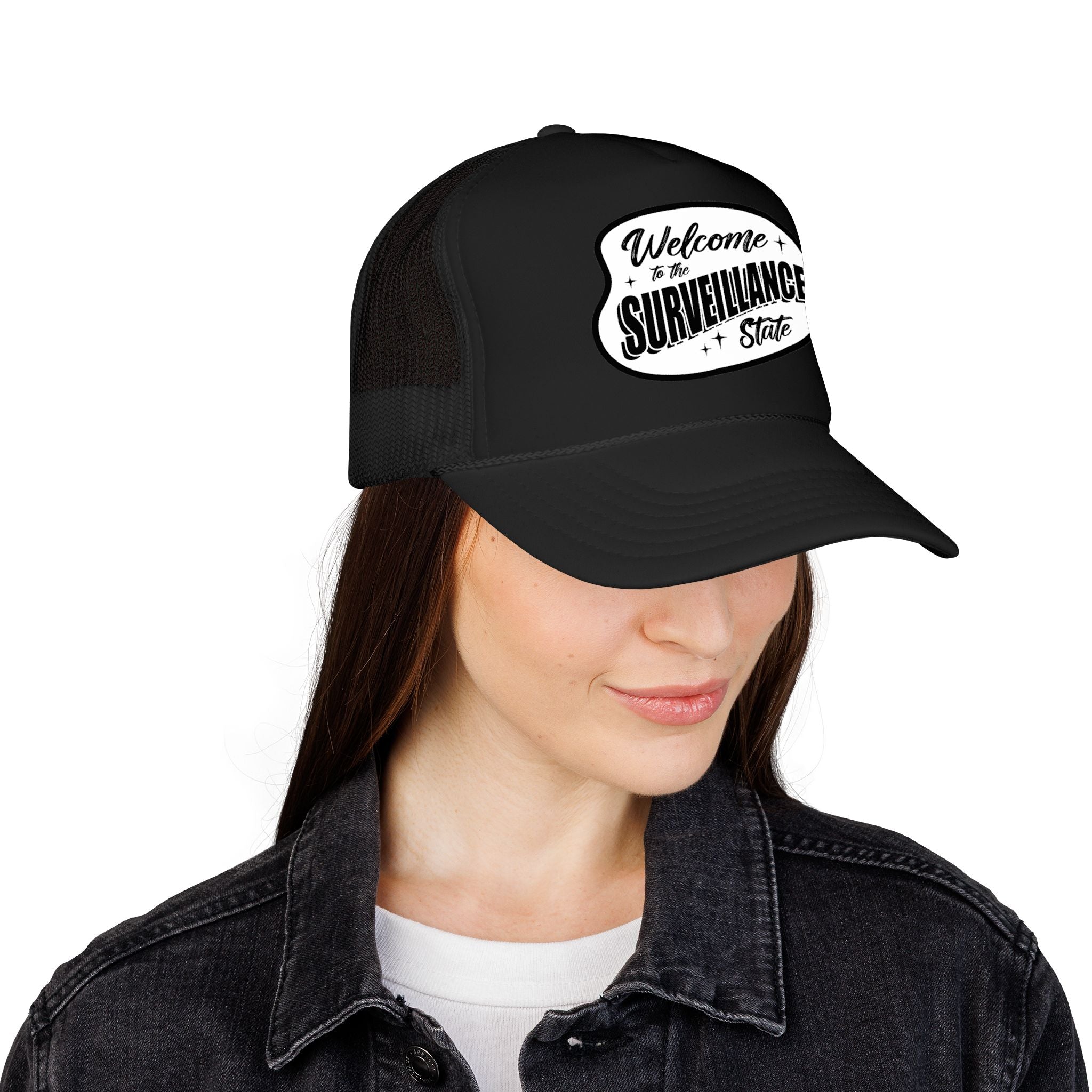 Anti AI Surveillance Foam Trucker Hat