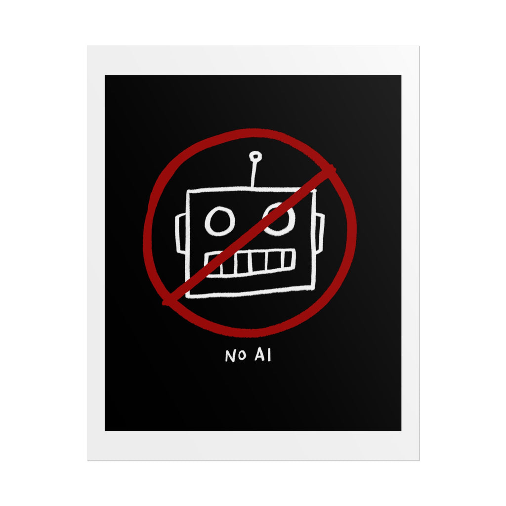 No AI Rolled Posters