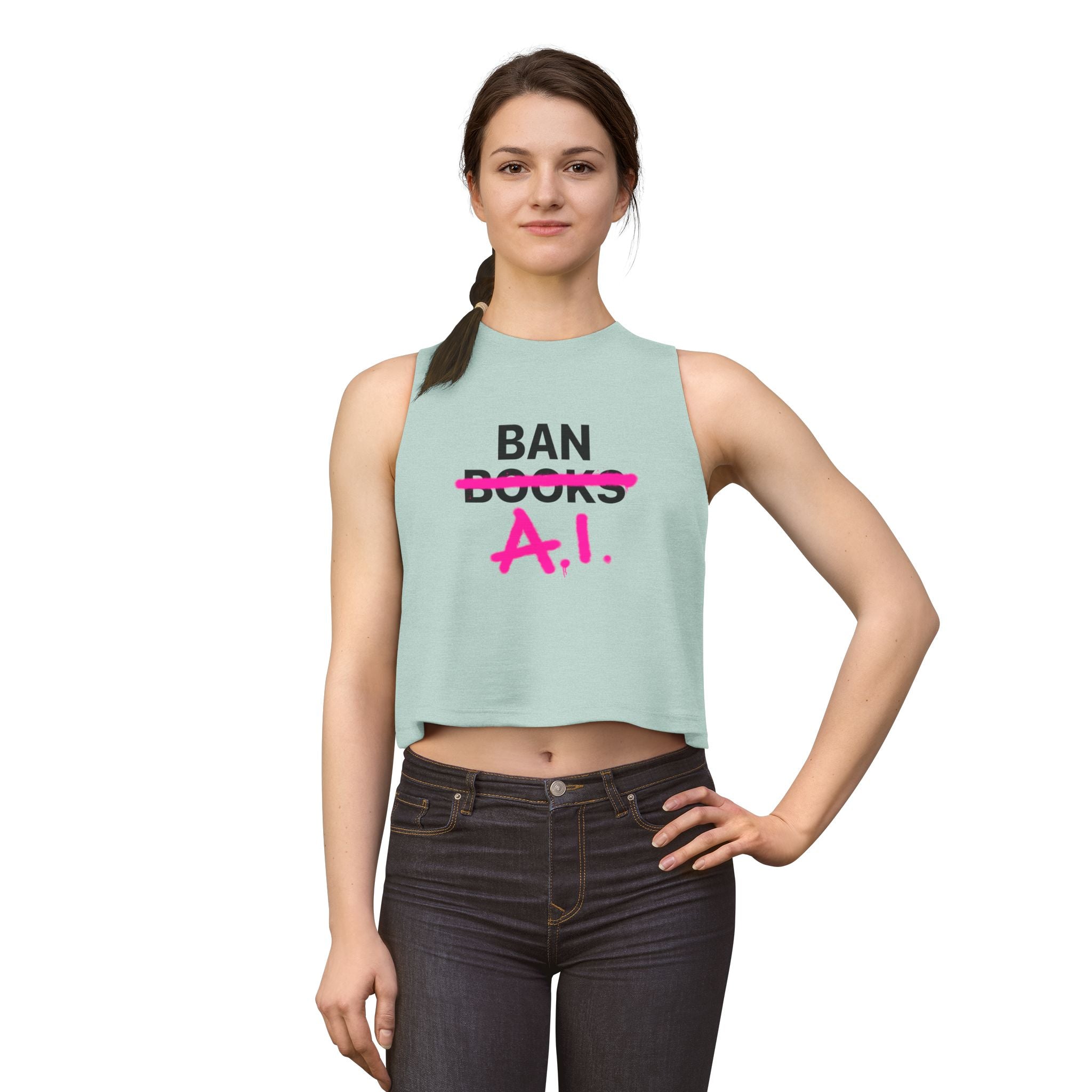 Ban AI Women's Crop Top