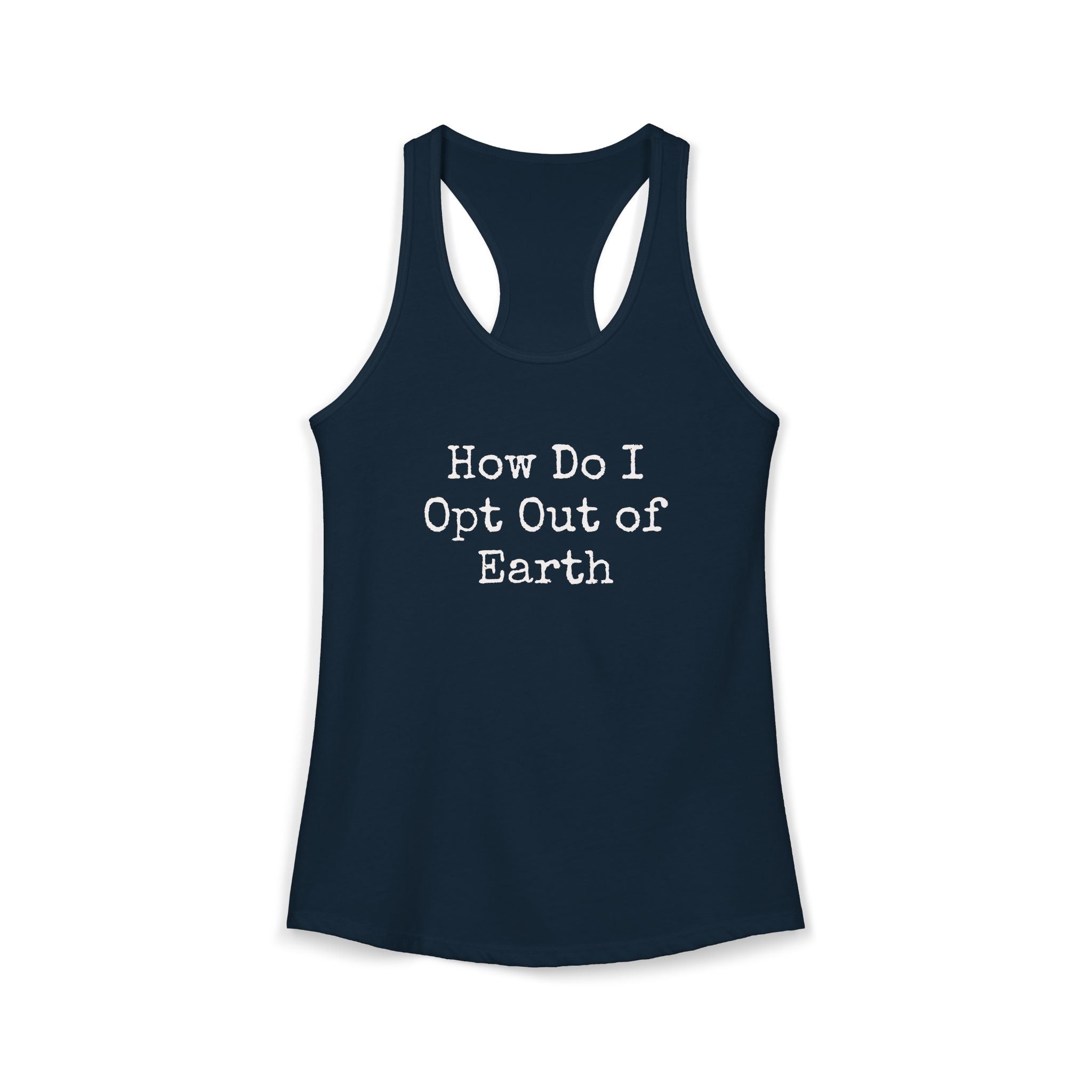Opt Out Women's Racerback Tank