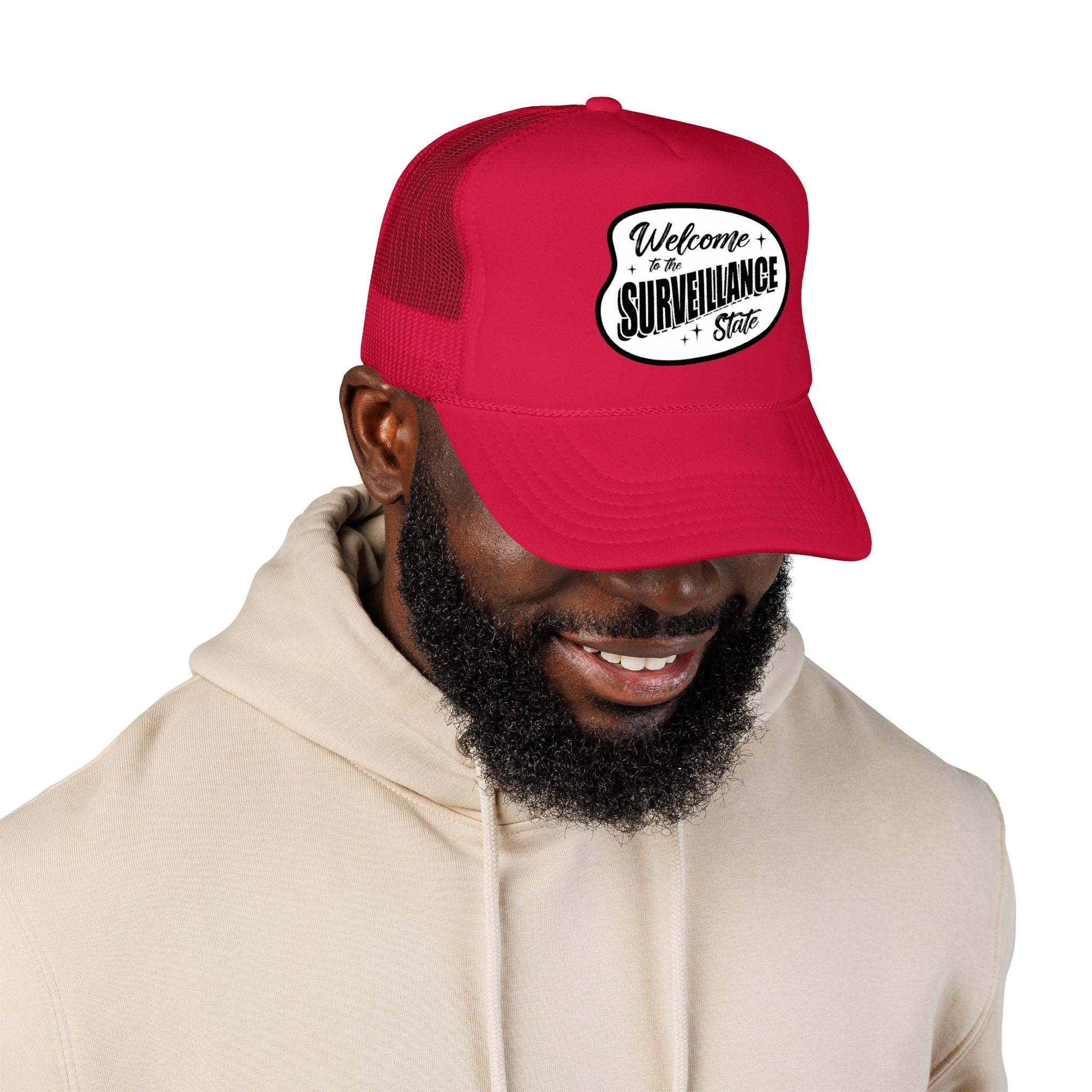 Anti AI Surveillance Foam Trucker Hat