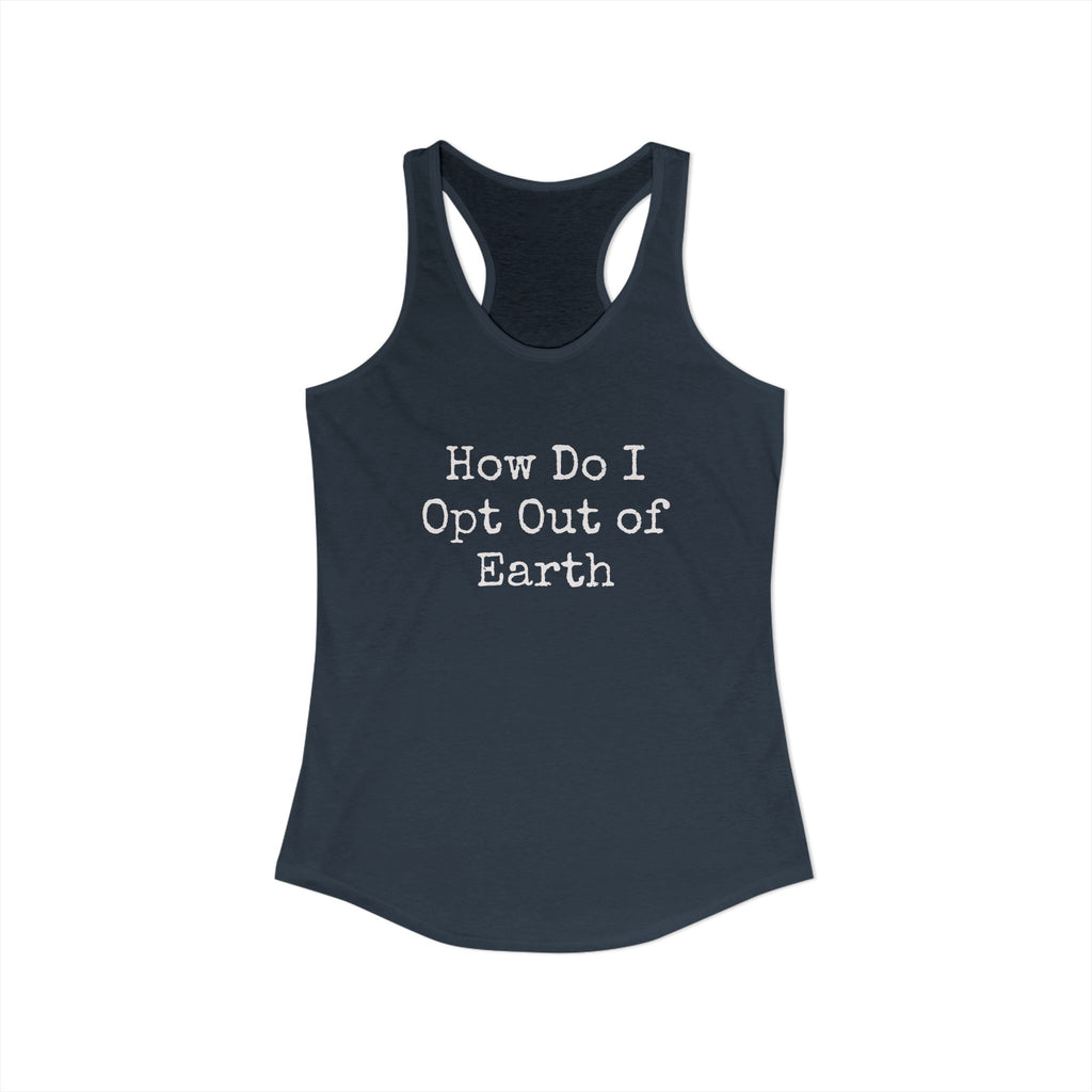 Opt Out Women's Racerback Tank