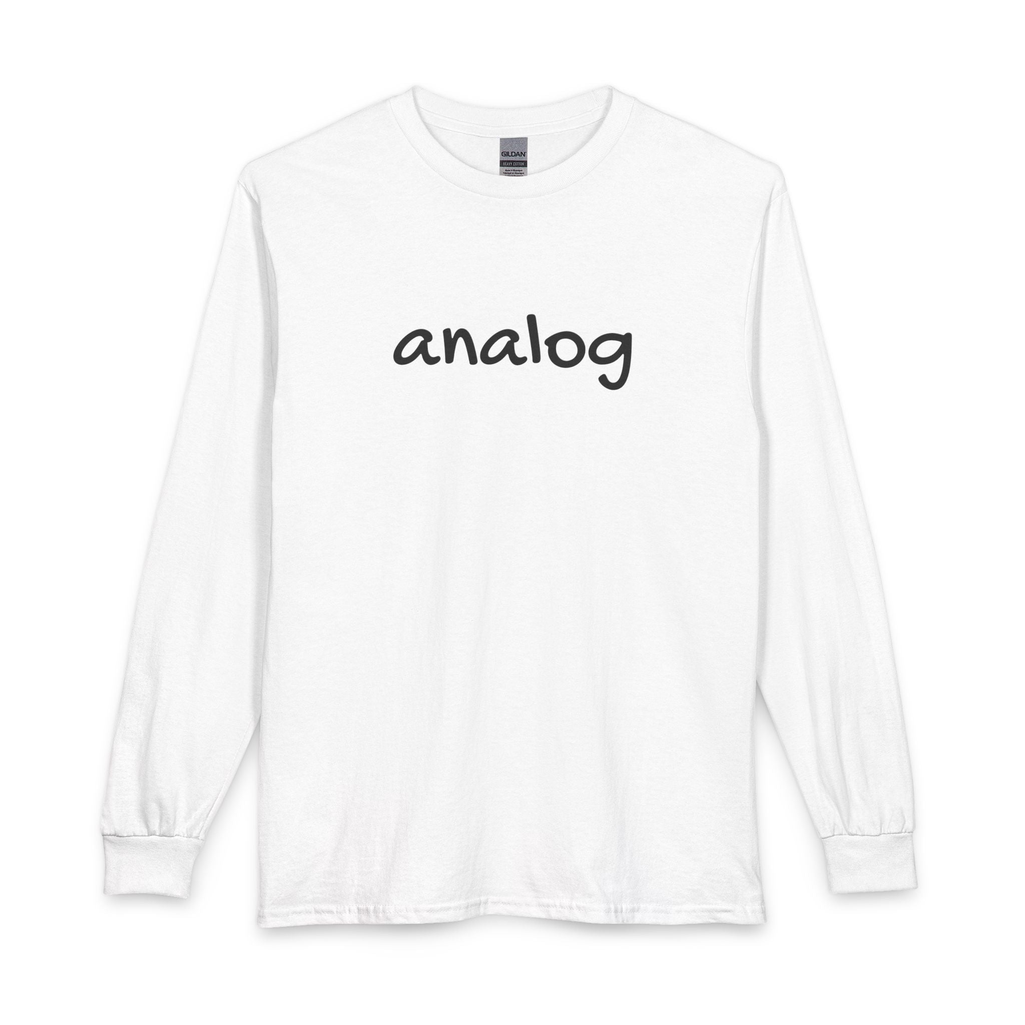 Analog Simple Unisex Long Sleeve T-Shirt