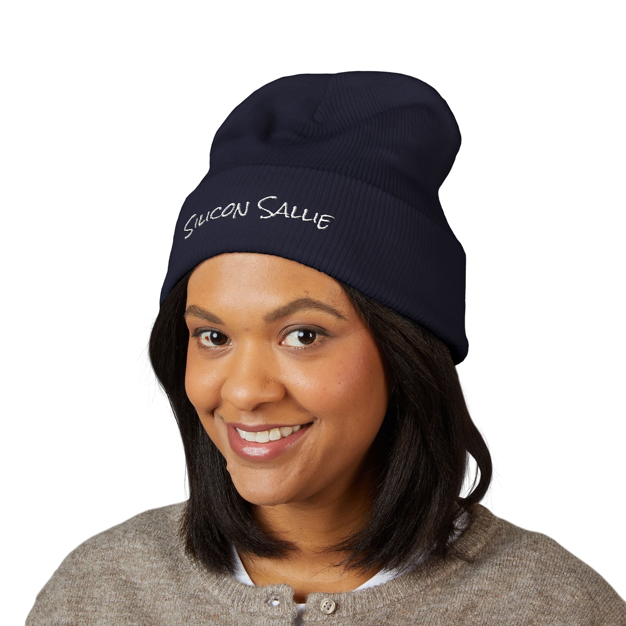 Silicon Sallie Classic Cuffed Beanie (Embroidered)