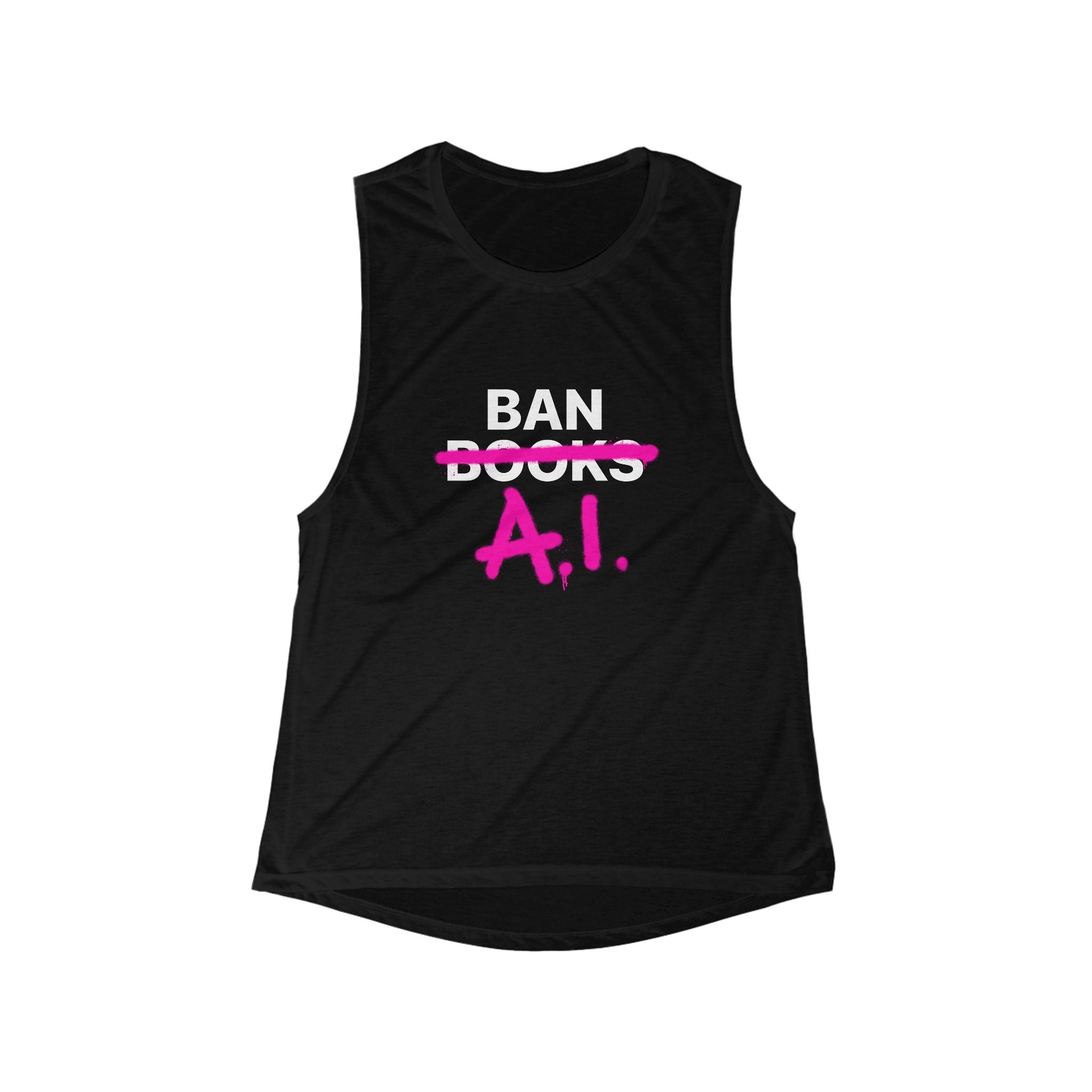 Ban AI Women's Flowy Scoop Muscle Tank