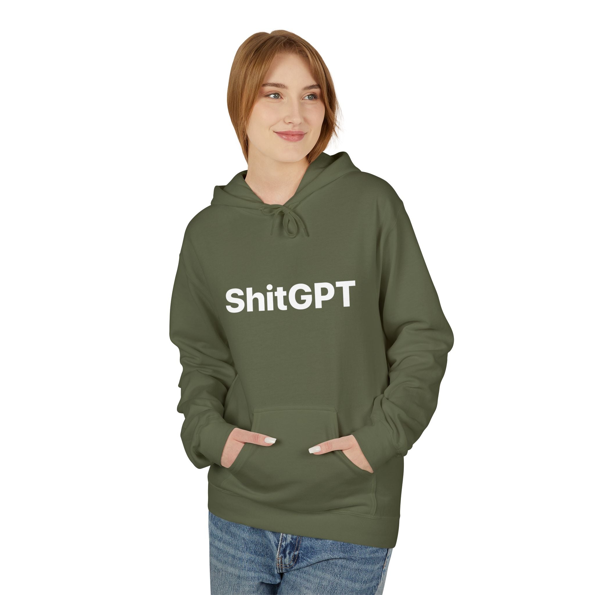 Anti AI Unisex Softstyle Fleece Hoodie
