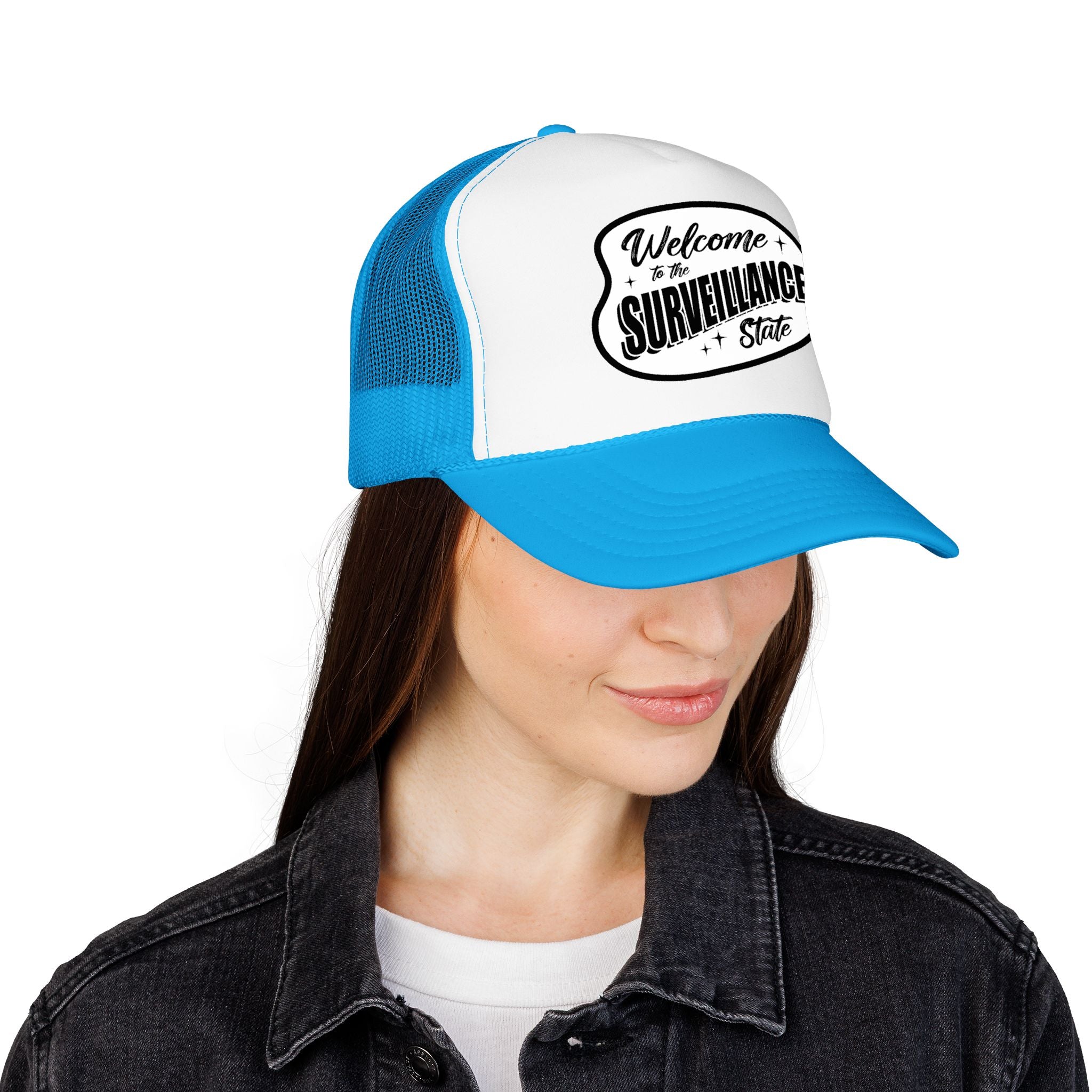 Anti AI Surveillance Foam Trucker Hat