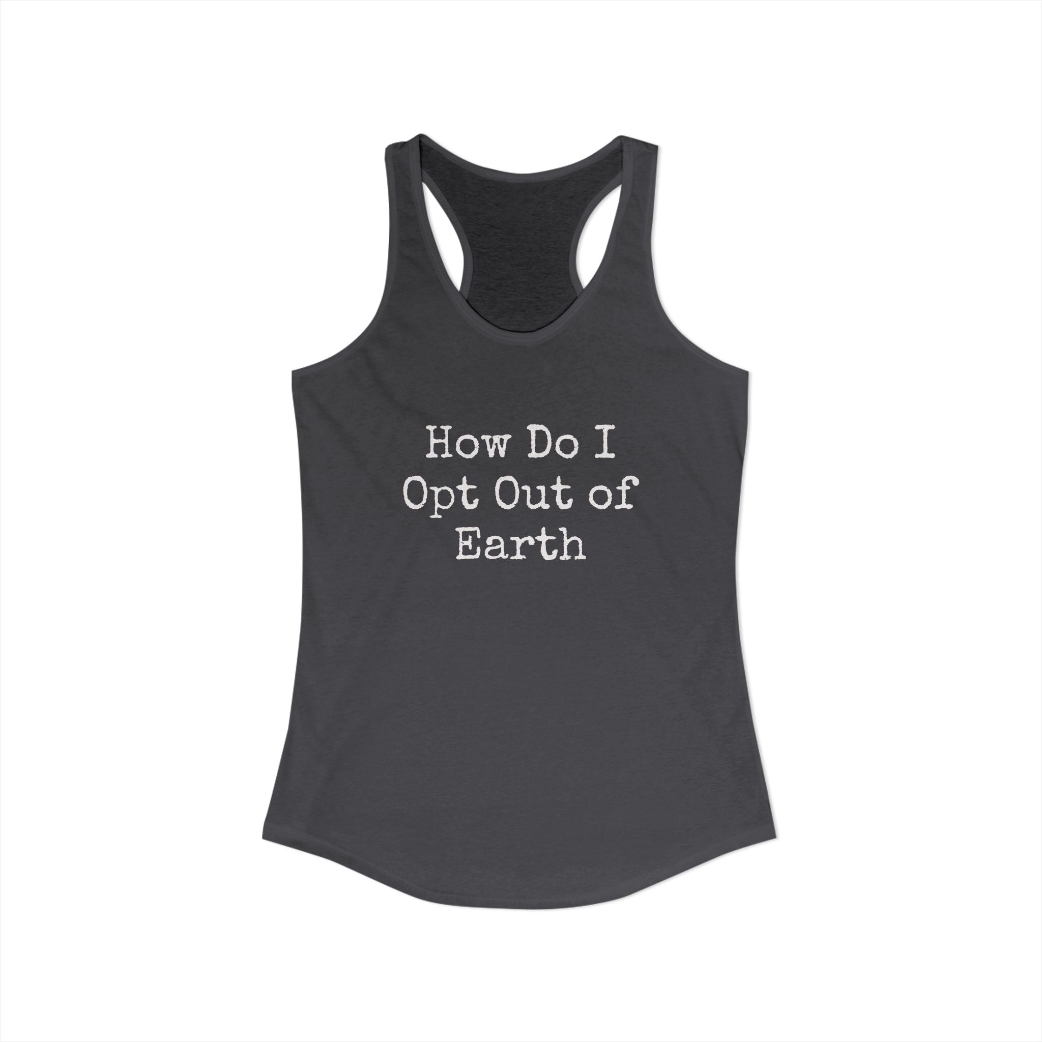 Opt Out Women's Racerback Tank