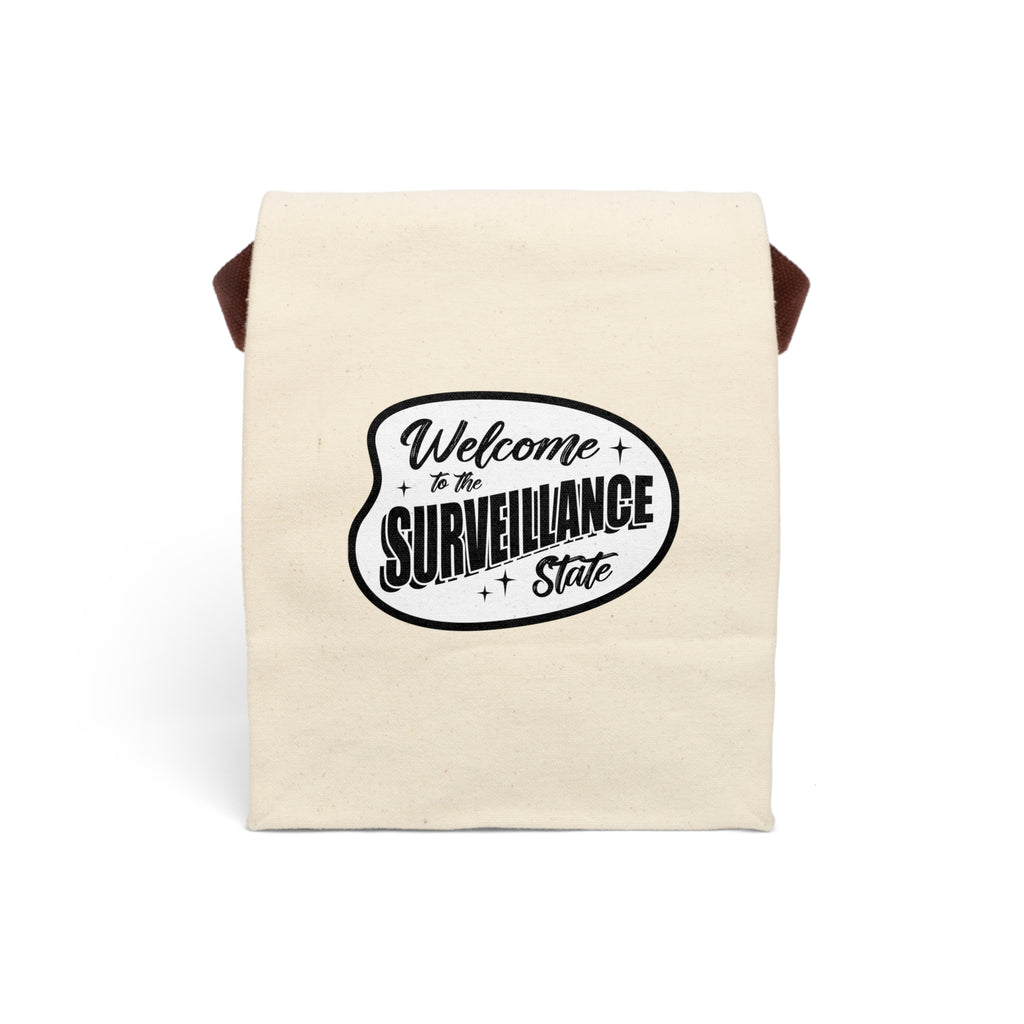 Surveillance State Canvas Lunch Bag With Strap