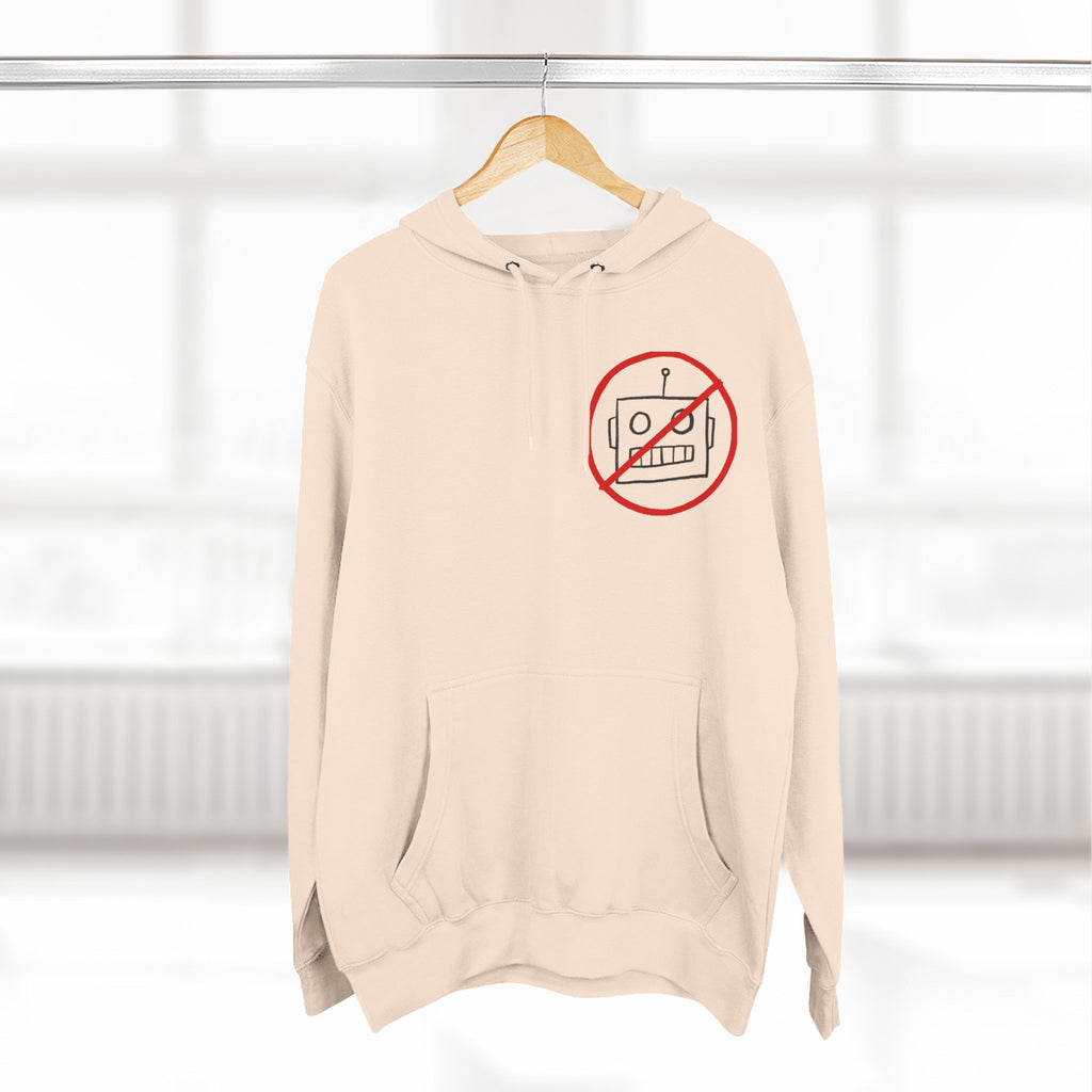 Robot Three-Panel Fleece Hoodie
