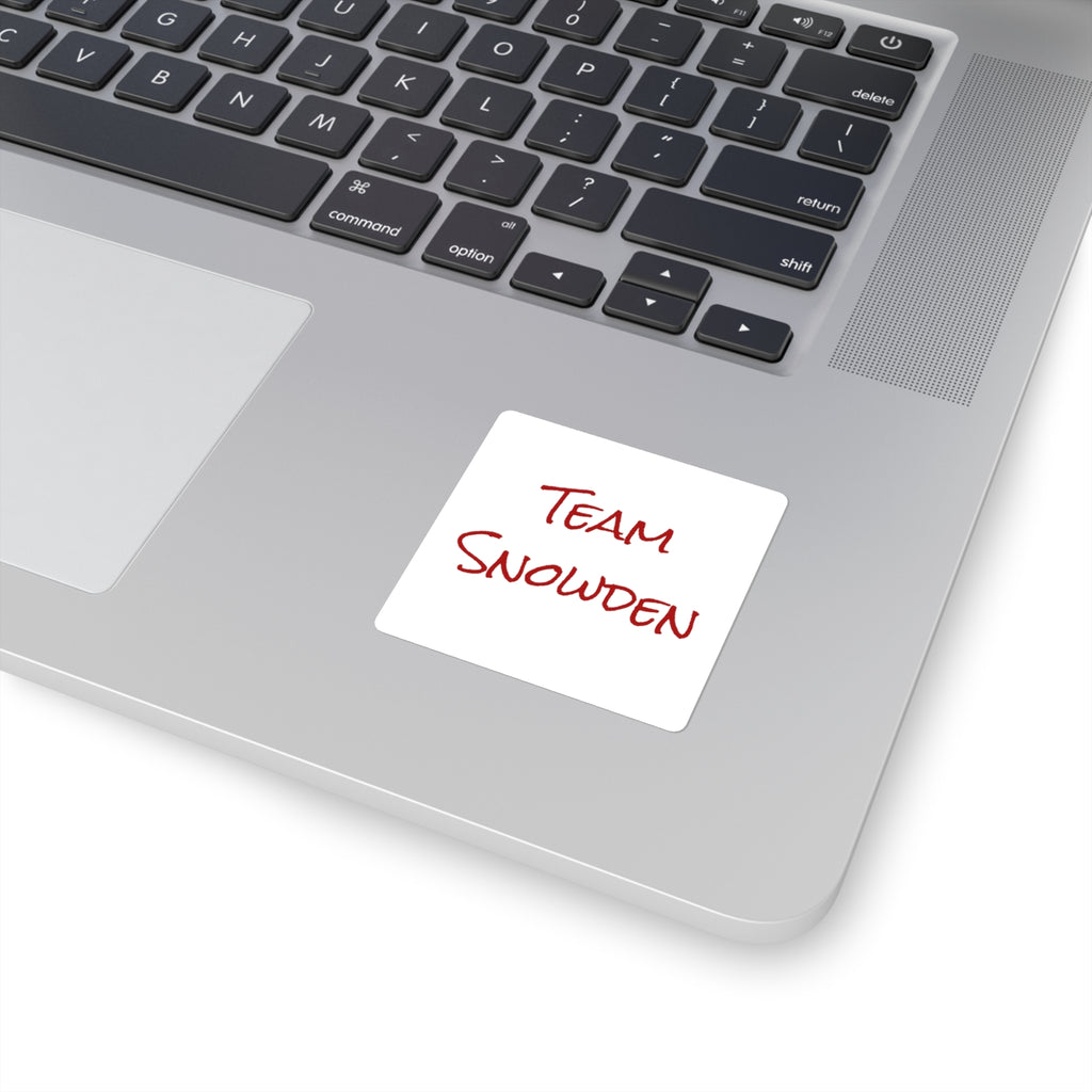 Team Snowden Square Stickers
