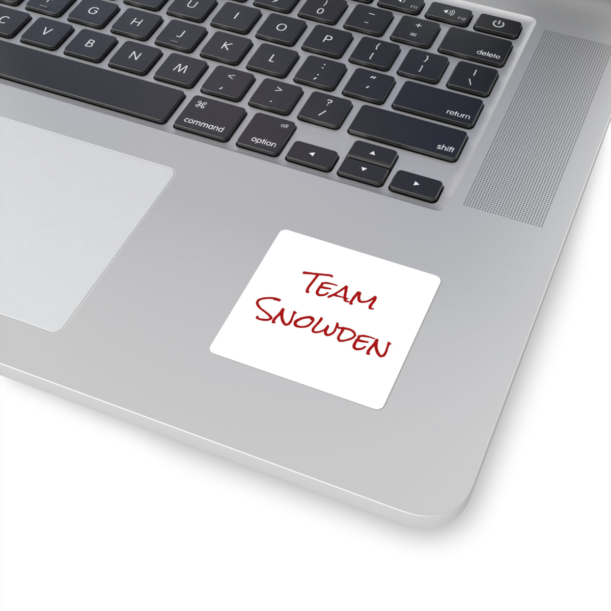Team Snowden Square Stickers