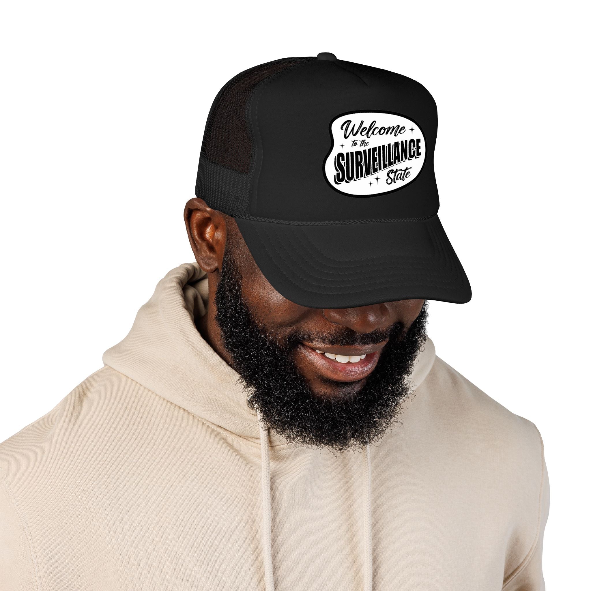 Anti AI Surveillance Foam Trucker Hat