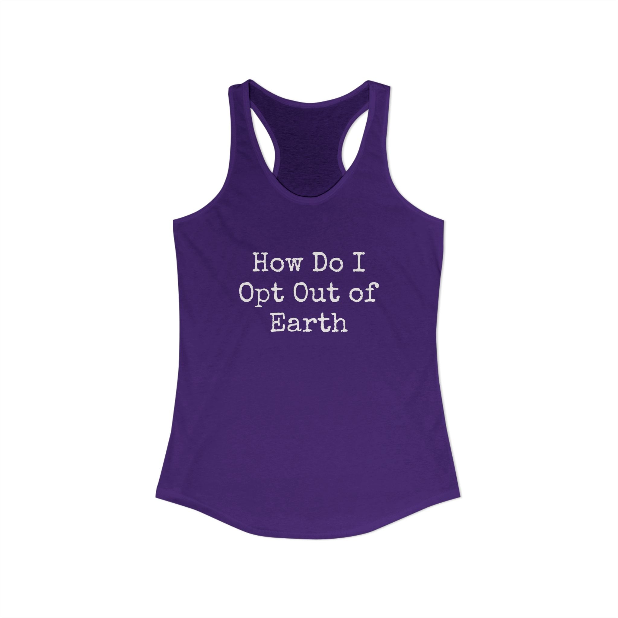 Opt Out Women's Racerback Tank