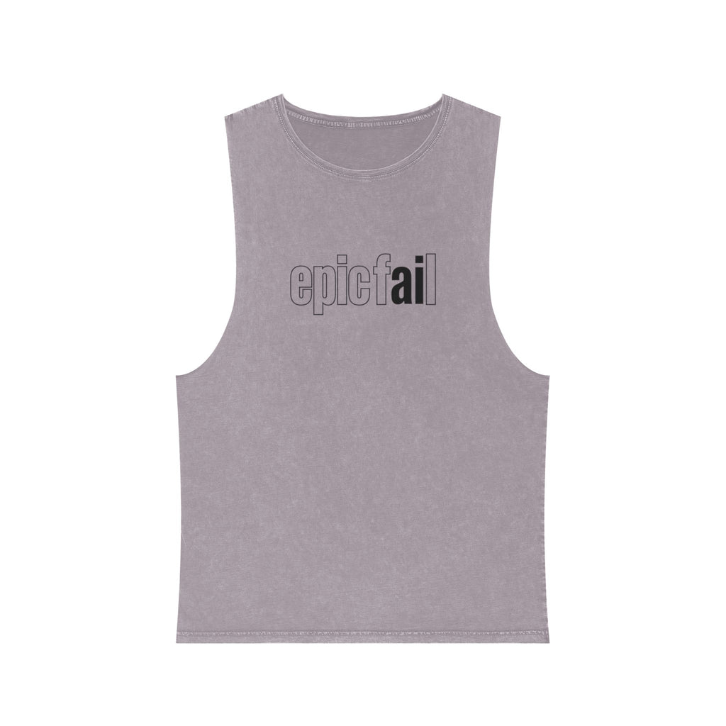 epic fAIL Unisex Stonewash Tank Top