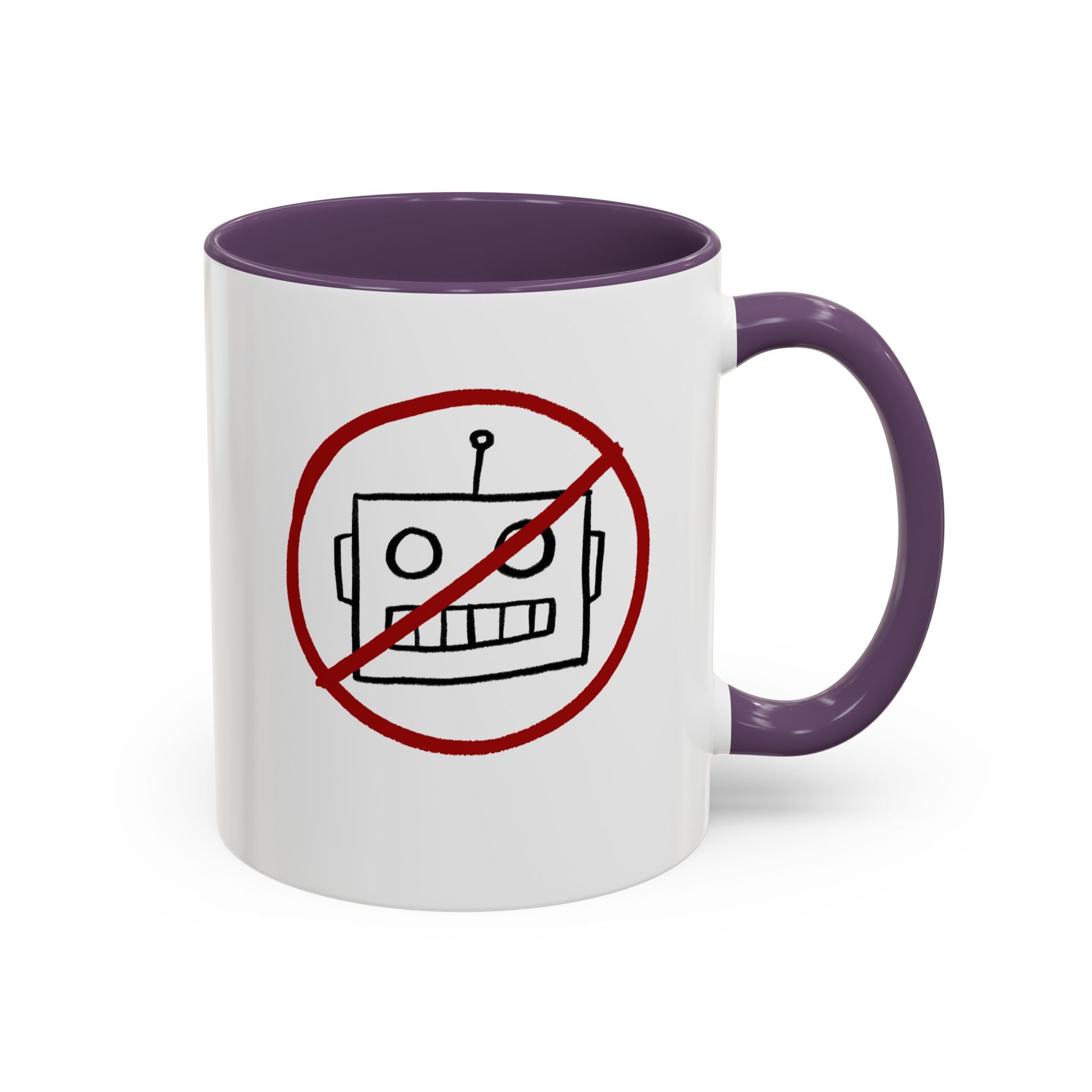 No AI Robot Coffee Mug (11 oz)