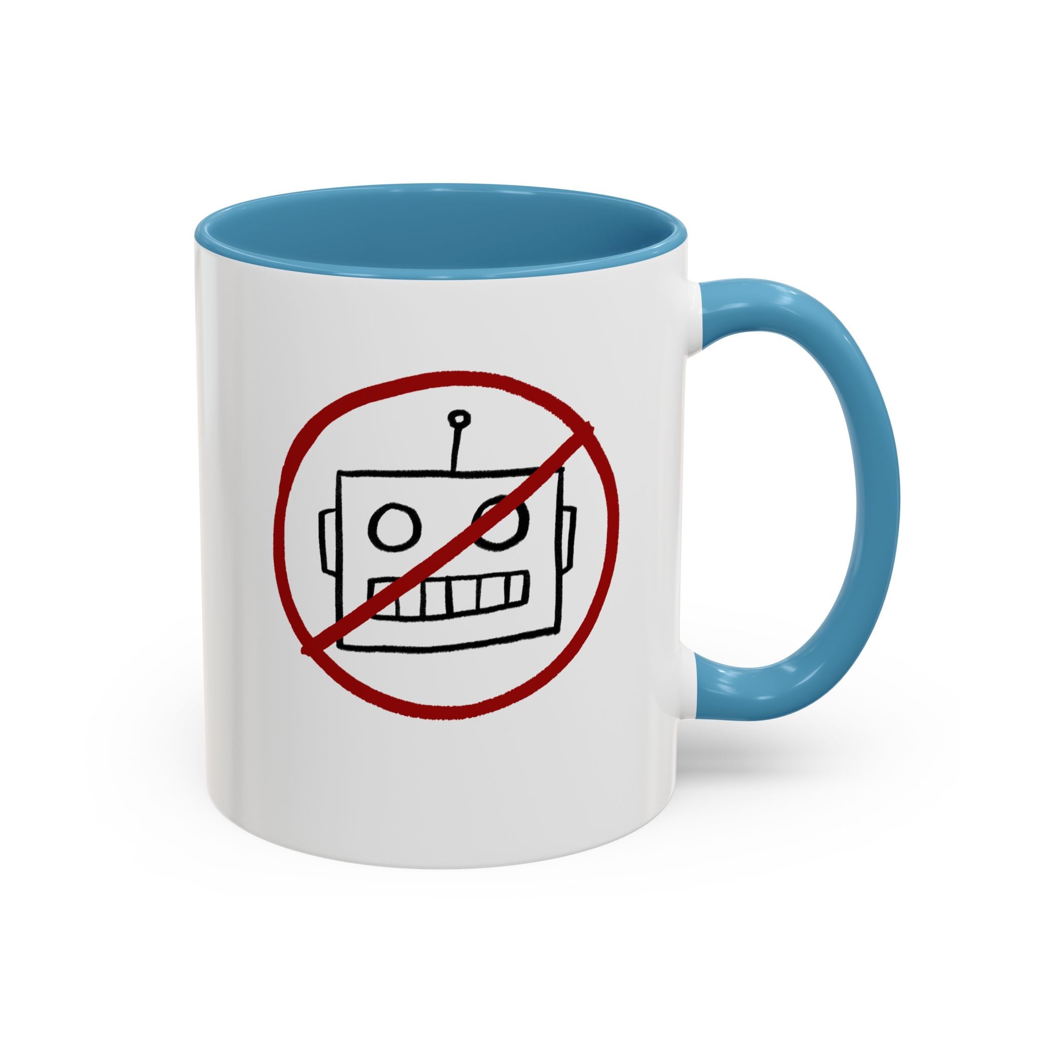 No AI Robot Coffee Mug (11 oz)
