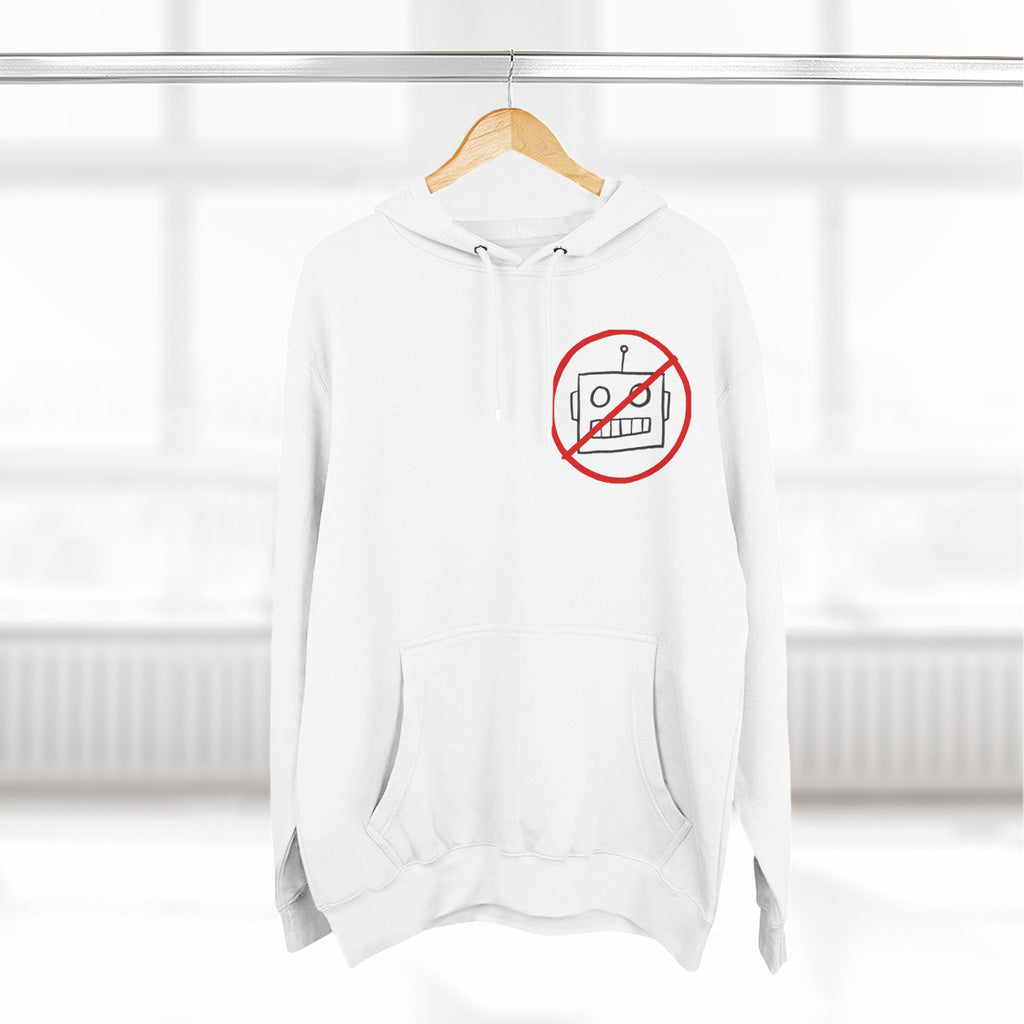 Robot Three-Panel Fleece Hoodie