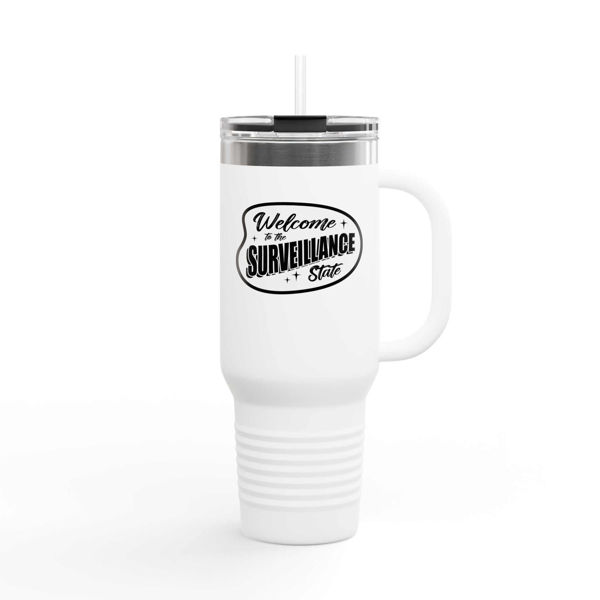 Anti AI Surveillance Insulated Travel Mug, 40oz